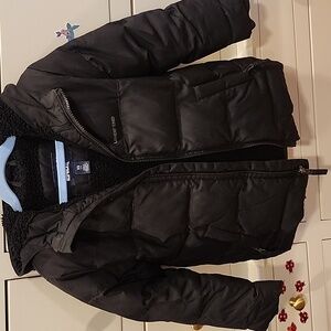 Lands' End Kids Black Puffer Jacket